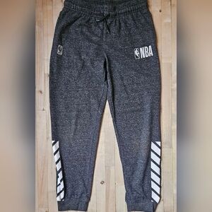 XL (18-20) Official NBA Authentic Sweatpants, Joggers, Dark Grey